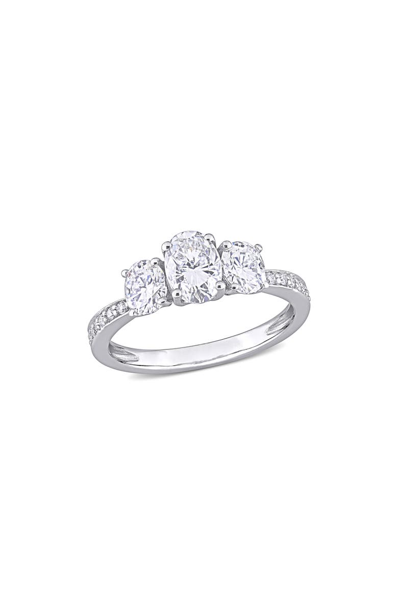 DELMAR Lab Created Moissanite Ring, Main, color, White