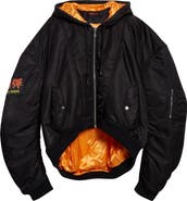 LU'U DAN Distorted MA1 Nylon Jacket