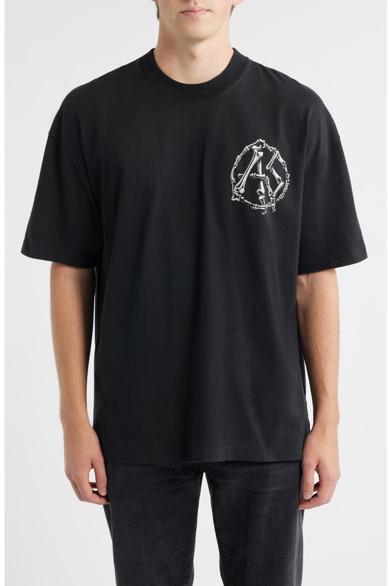 Anatomica Cotton Graphic T-Shirt, Main, color, WASHED BLACK