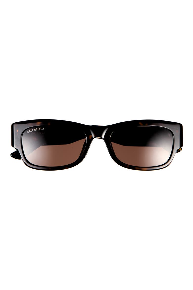 56mm Polarized Square Sunglasses, Main, color, HAVANA HAVANA BROWN