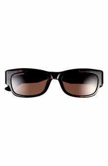 56mm Polarized Square Sunglasses