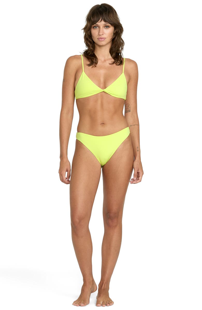 Volcom Simply Seamless Bikini Bottoms, Alternate, color, Island Green