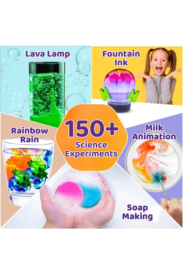 Mega Science Kit, 150+ Exciting Experiments, Chemistry Lab Activity, Alternate, color, Multicolored