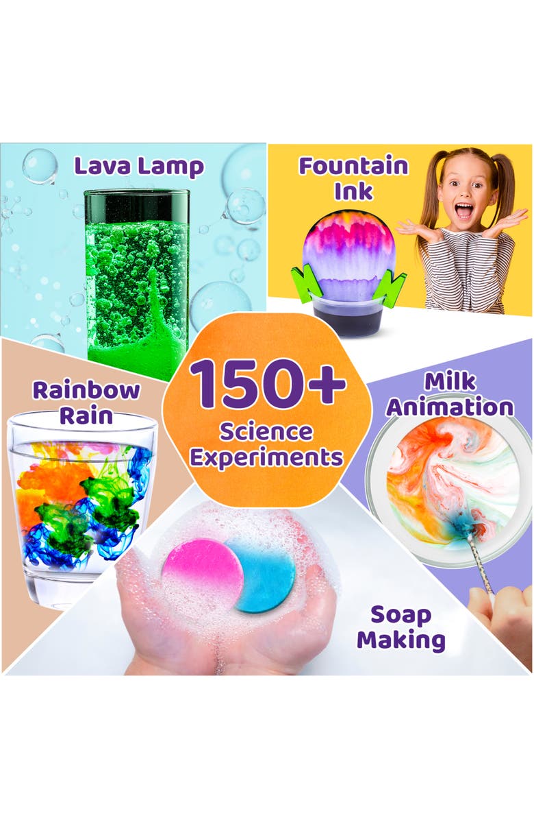 Smartivity Mega Science Kit, 150+ Exciting Experiments, Chemistry Lab Activity, Alternate, color, Multicolored
