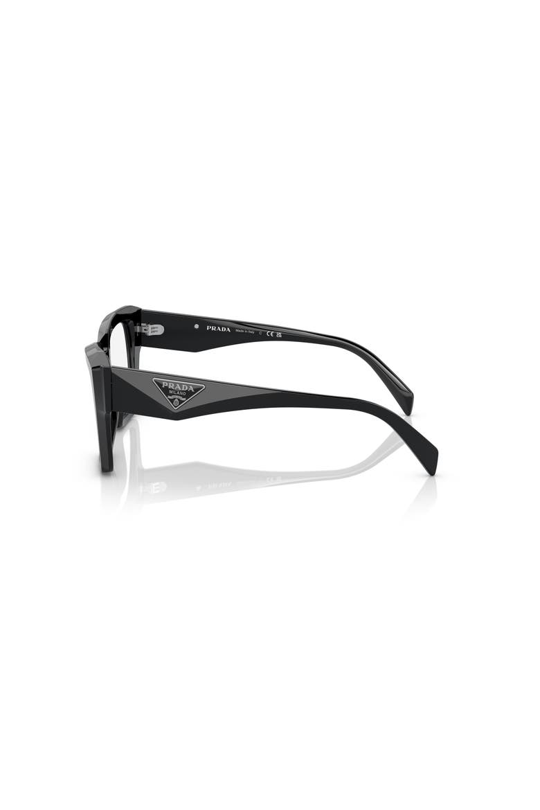 51mm Square optical glasses, Alternate, color, Black
