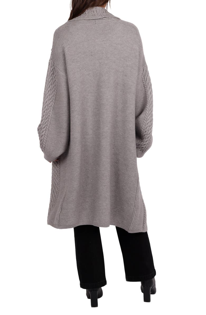 Petal & Pup Soma Oversize Longline Open Front Cardigan, Alternate, color, 