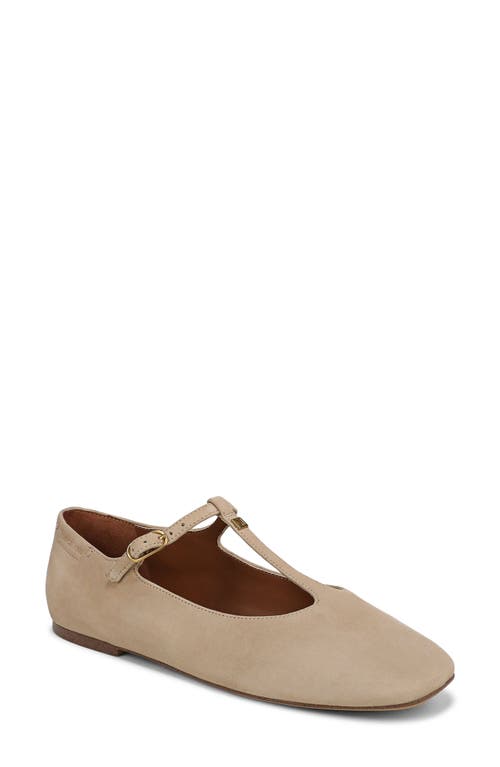 Franco Sarto Marylee T-strap Flat In Neutral