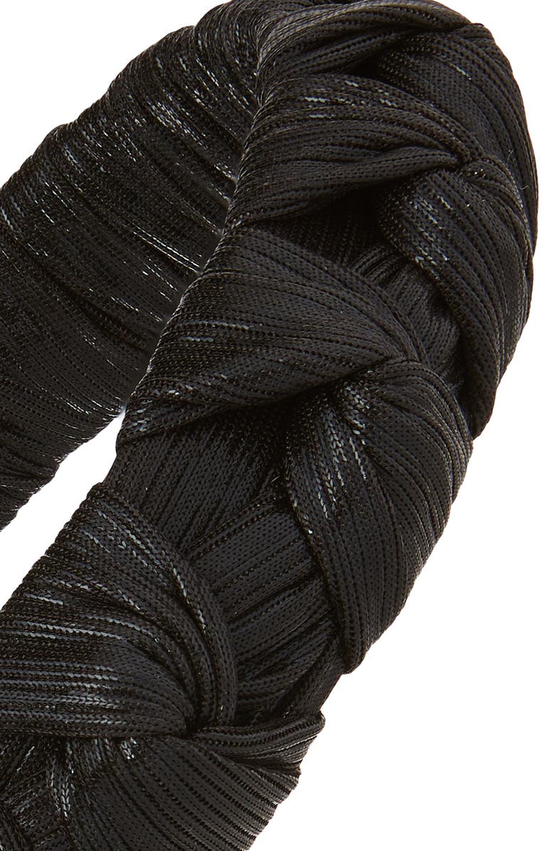 Tasha Braided Plissé Headband, Alternate, color,