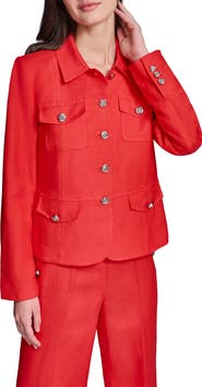 KARL LAGERFELD PARIS Linen Blend Jacket