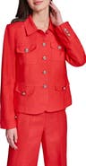 KARL LAGERFELD PARIS Linen Blend Jacket