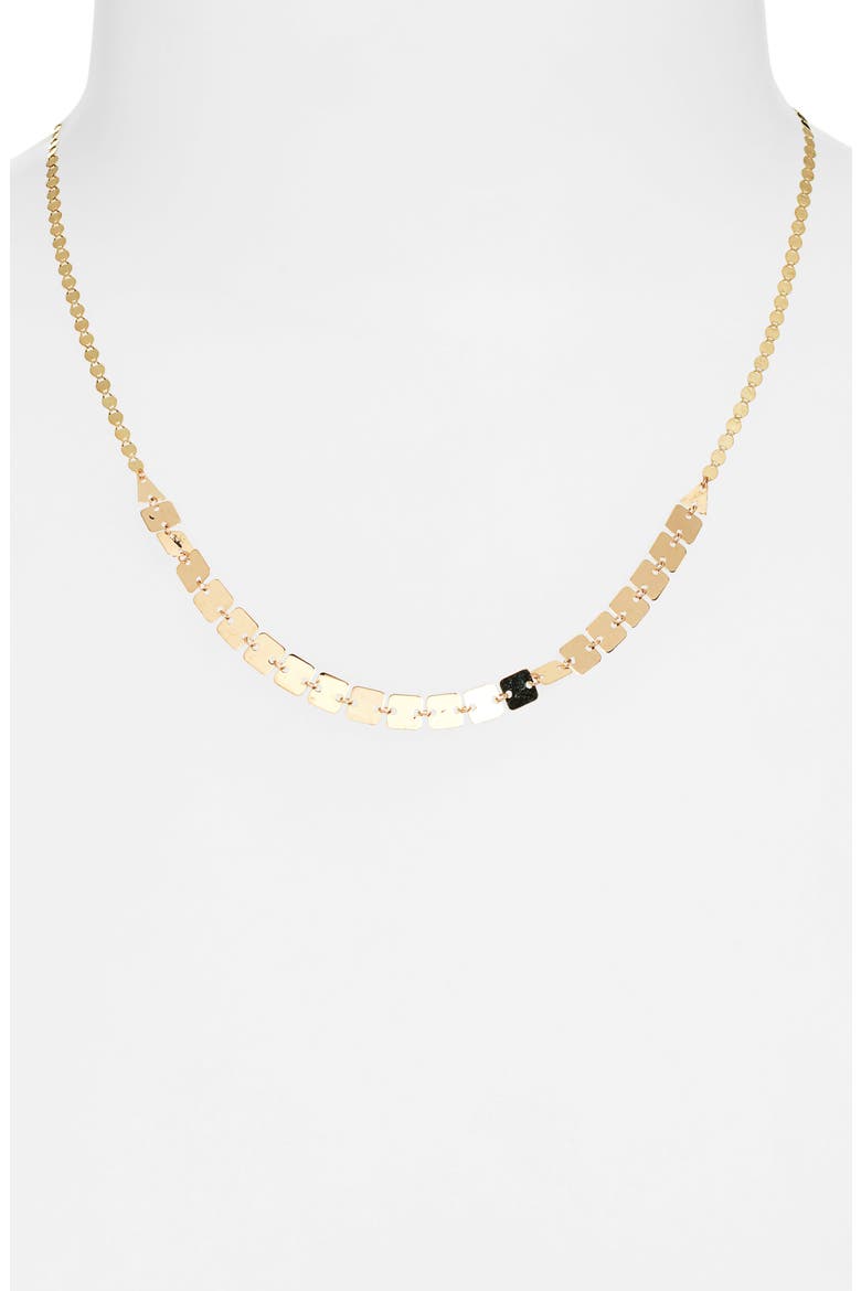 Square & Petite Nude 14K Gold Links Chain Necklace, Alternate, color, YELLOW