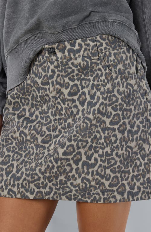NOISY MAY NOISY MAY JILL LEOPARD PRINT MINISKIRT 