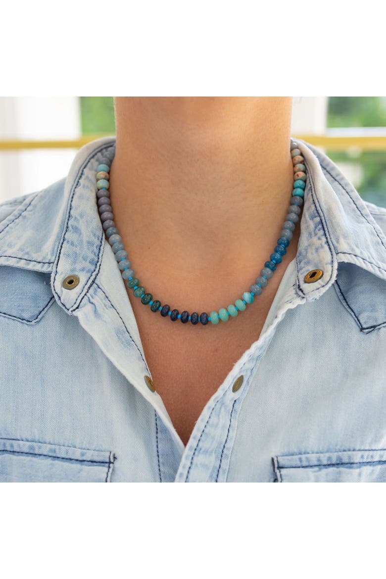 Shades of Blue Palm Beach Gemstone, Alternate, color, Blue