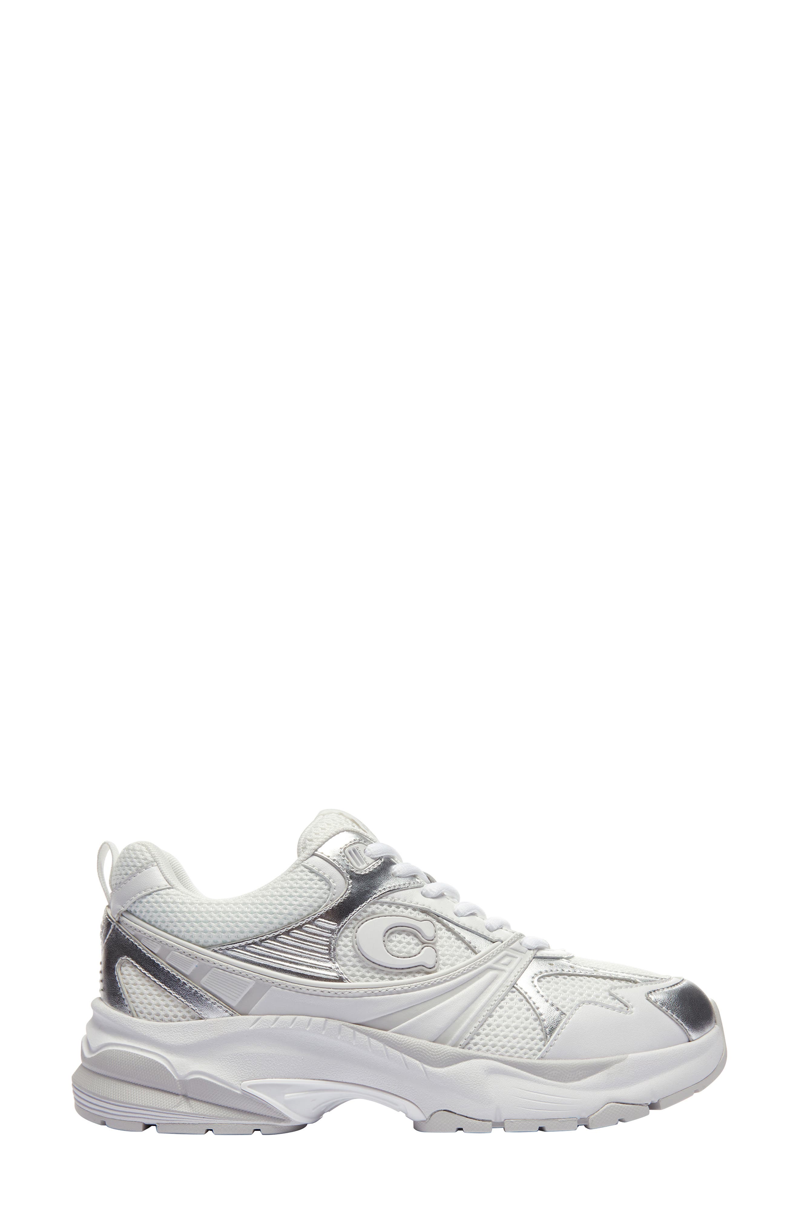 COACH Mesh Sneaker, Alternate, color, Light Grey/ Optic Whi