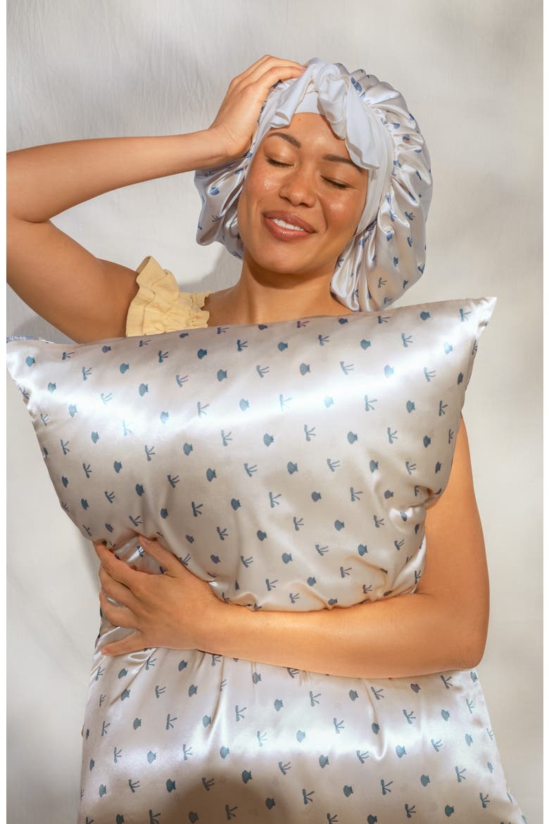 Standard Satin Pillowcase, Alternate, color, PEARLIZED CREAM