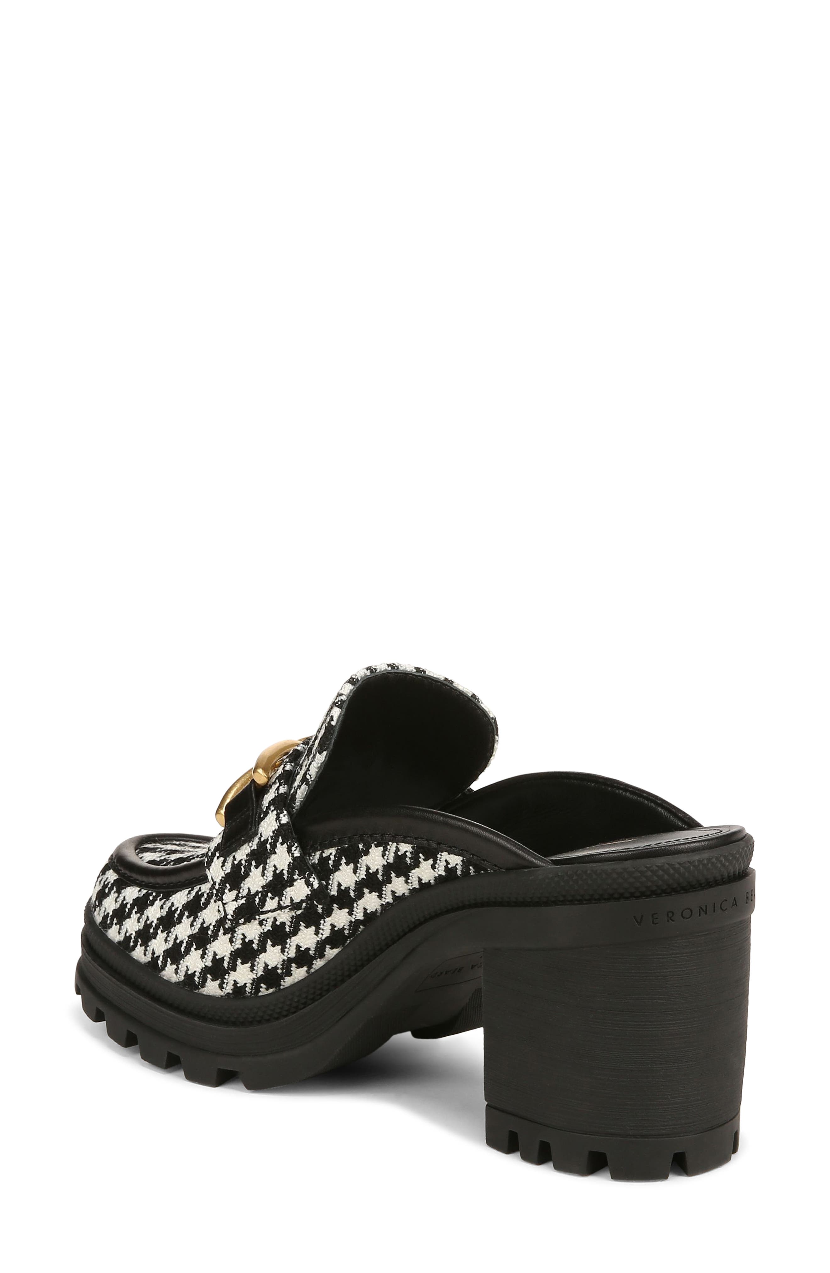 Wynter Lug Sole Mule, Alternate, color, BLACK/ WHITE