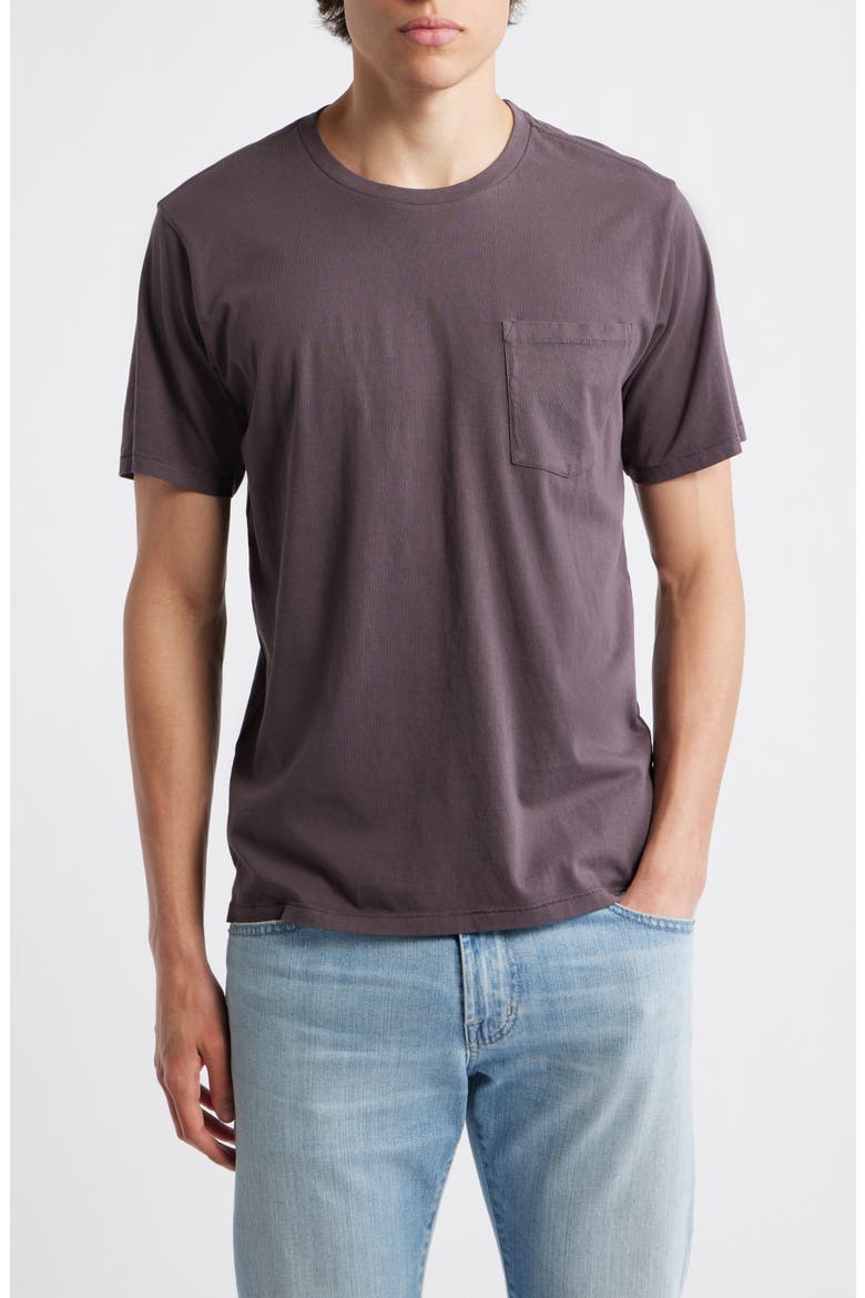 Classic Fit Garment Dye Pocket T-Shirt, Main, color, COAL GREY