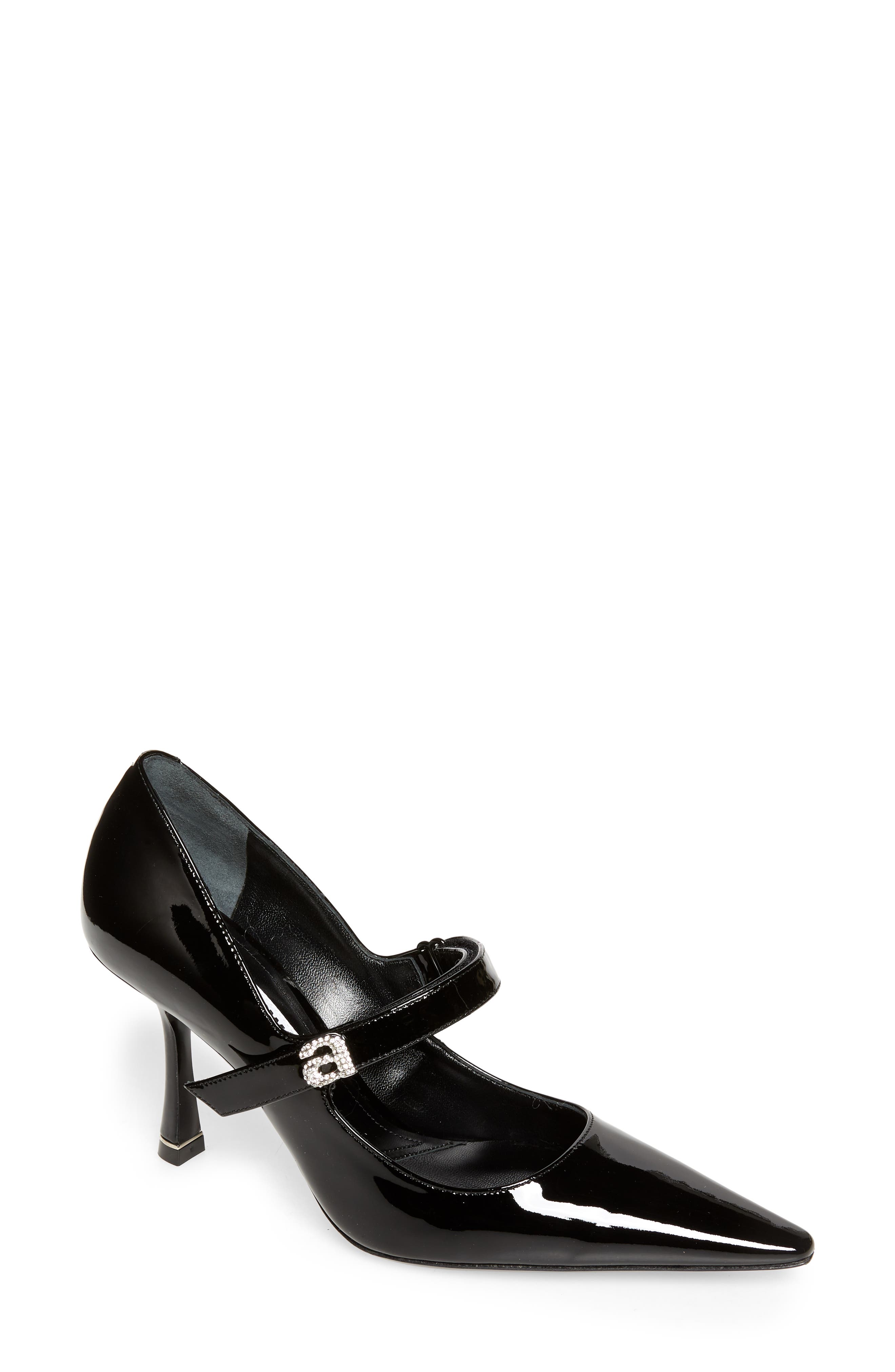 Alexander Wang Grace Crystal Logo Mary Jane Pump, Main, color, 