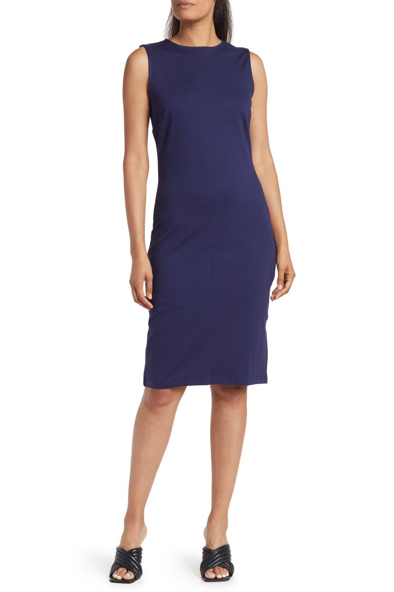 Essential Sheath Dress, Main, color, NAVY PEACOAT
