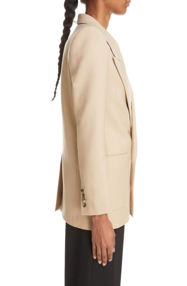 Saint Laurent Double Breasted Wool Jacket, Alternate, color, 