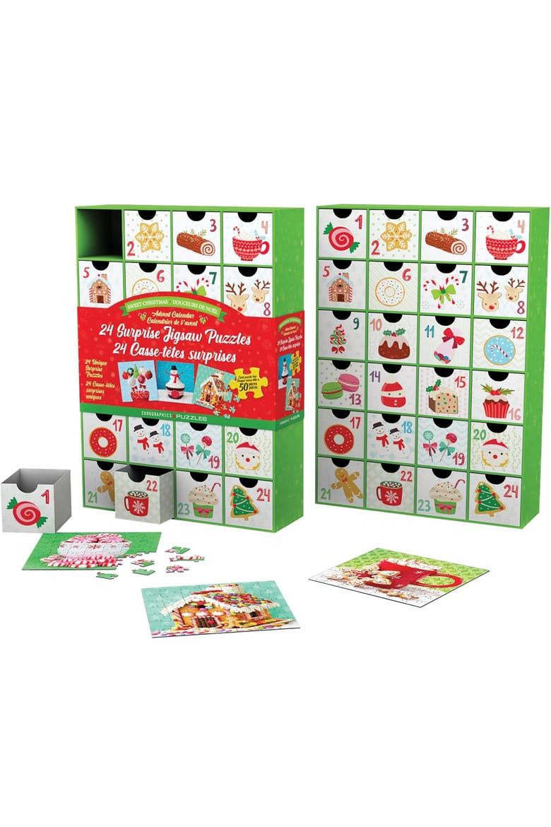 Puzzle Advent Calendar Sweet Christmas, Alternate, color, Multicolored