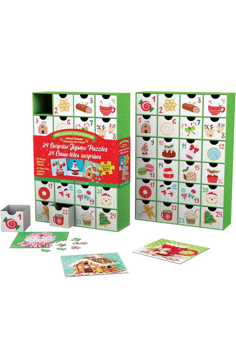 Eurographics Puzzle Advent Calendar Sweet Christmas, Alternate, color, Multicolored
