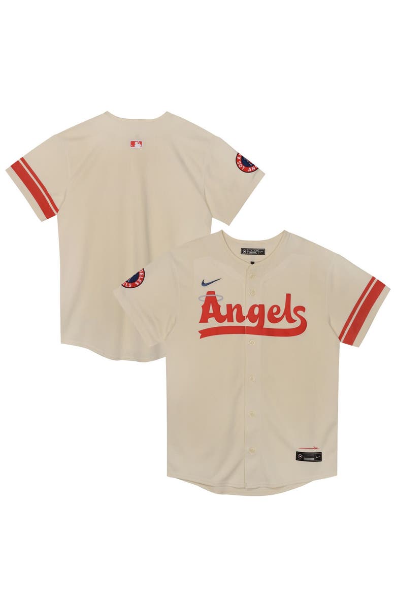 Nike Preschool Nike  Cream Los Angeles Angels City Connect Jersey, Alternate, color, Cream