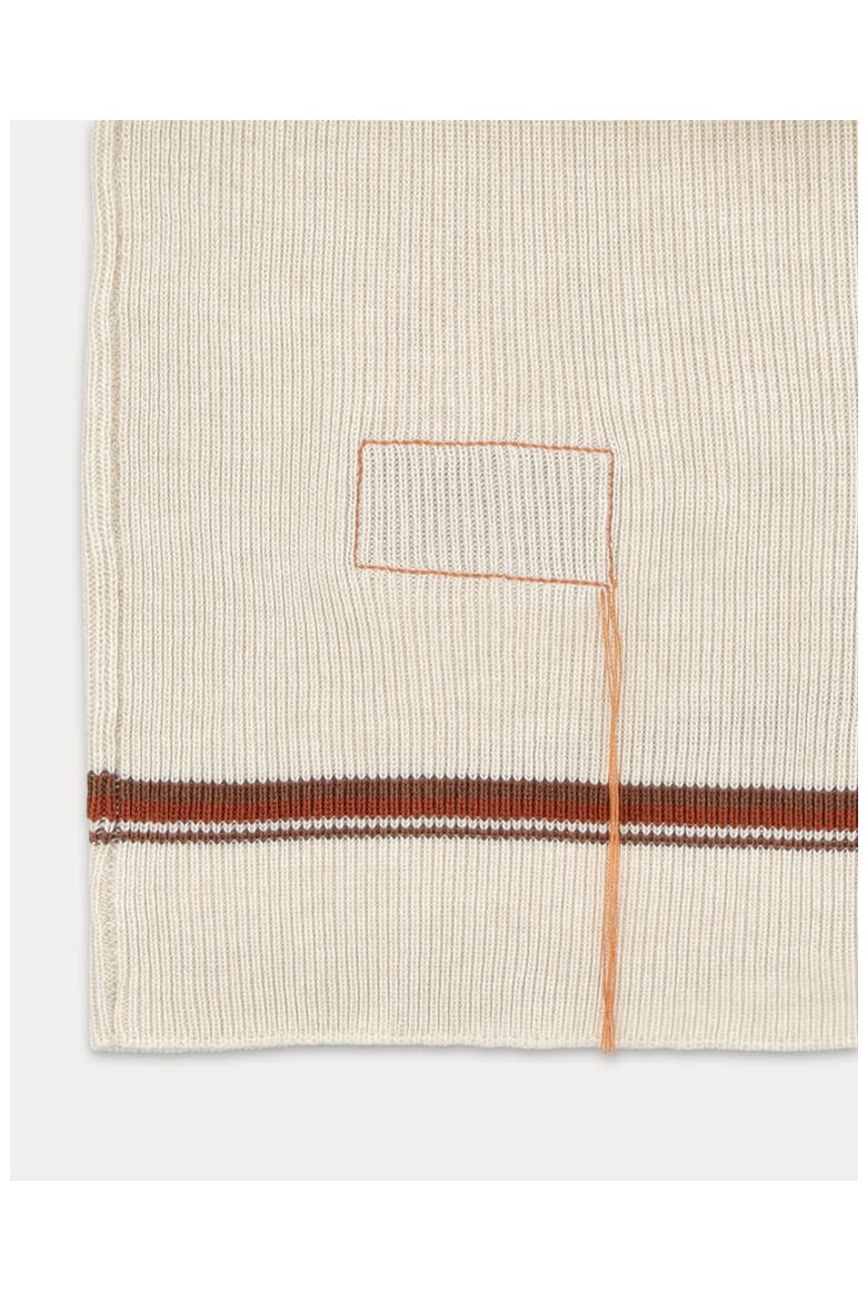 Clarisse Striped Cardigan, Alternate, color, Clay