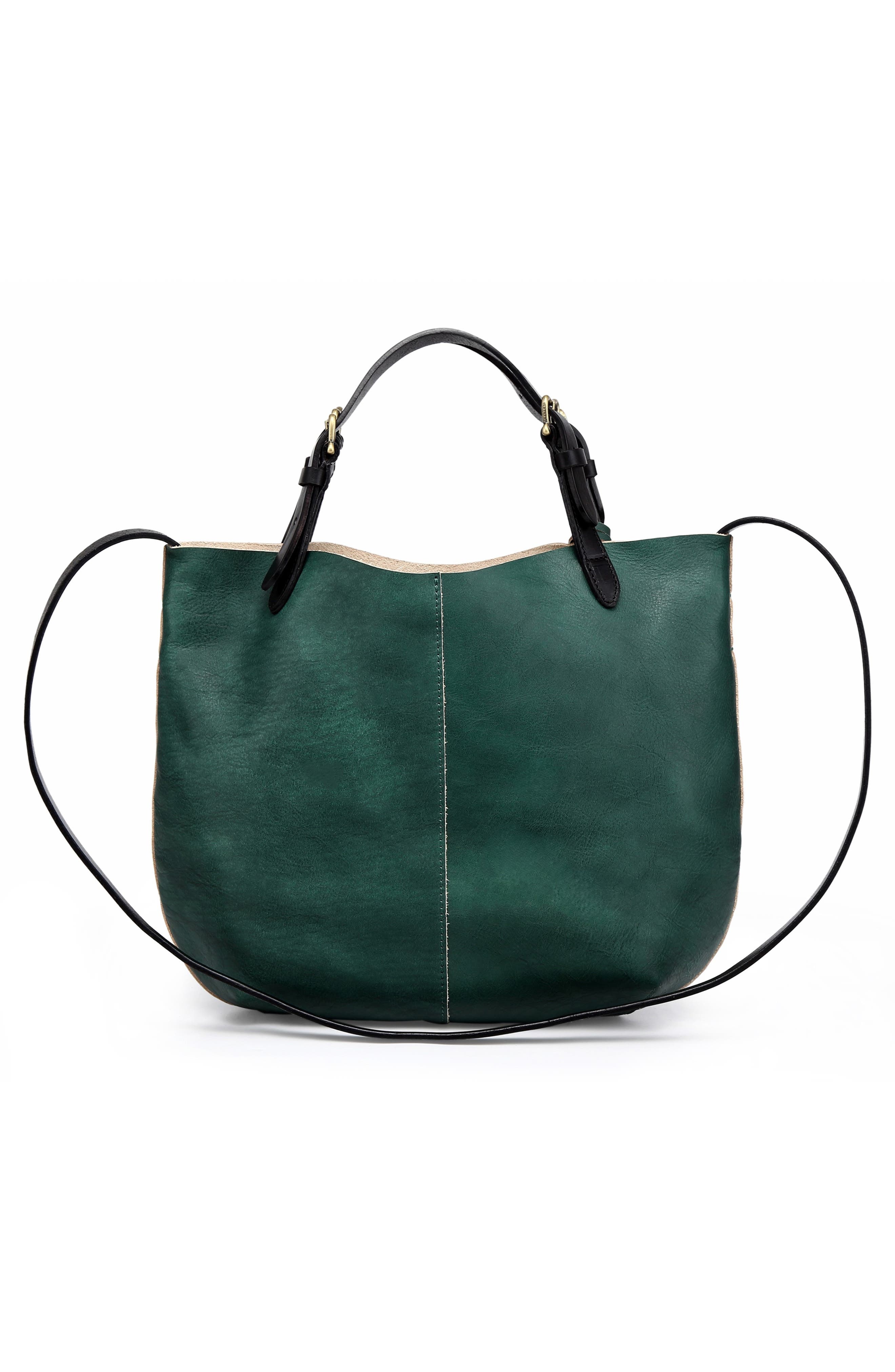 OLD TREND Dip Dye Leather Mini Tote, Alternate, color, Vintage Green