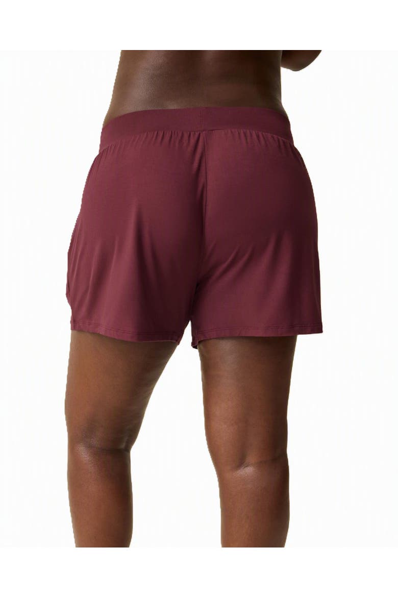 Aria  Casual Lounge Short, Alternate, color, Deep Burgundy