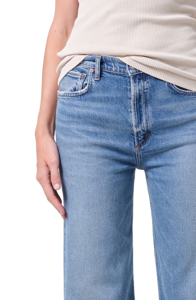 AGOLDE Ren High Waist Wide Leg Jeans, Alternate, color, Measure M Ind