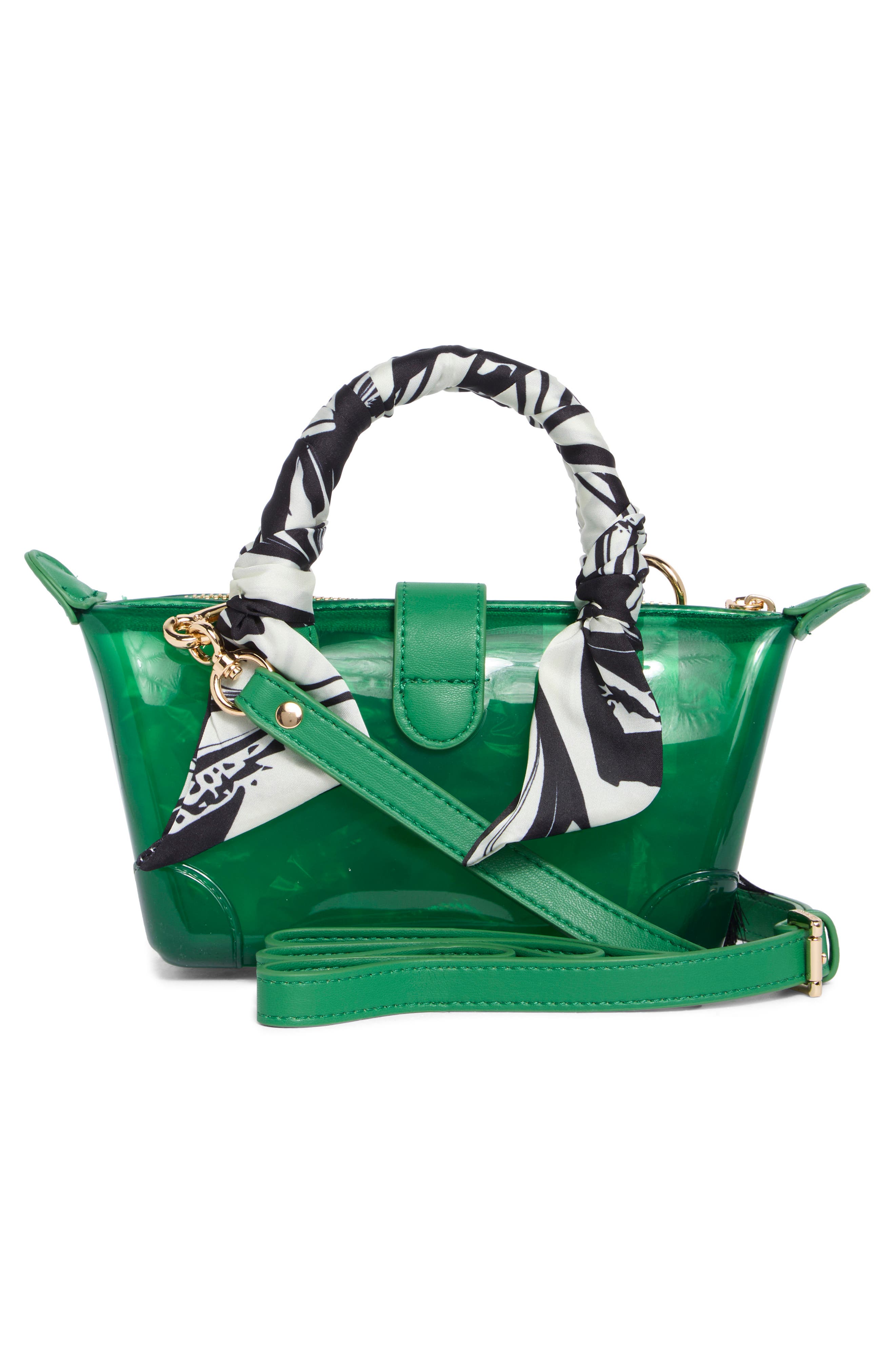Steve Madden Besme Scarf Handle Handbag, Alternate, color, Green