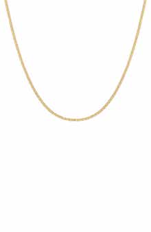 FZN 14K Gold Box Chain Necklace