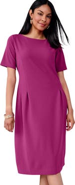 Jessica London Crepe Fit And Flare Dress