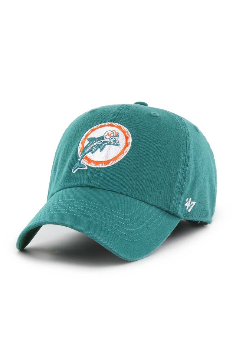 '47 Men's '47 Aqua Miami Dolphins Sure Shot Franchise Fitted Hat, Alternate, color, 