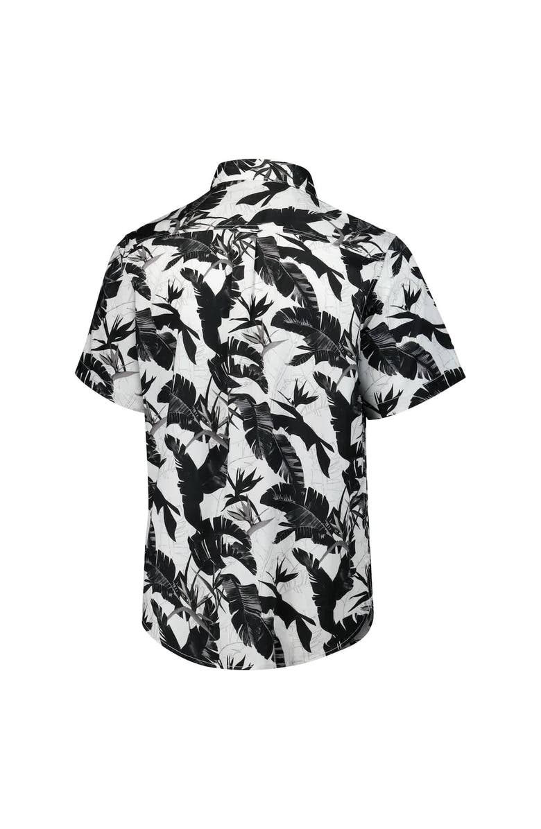 Tommy Bahama Men's Tommy Bahama Black Tampa Bay Buccaneers Sunnyvale Blooms Camp Button-Up Shirt, Alternate, color, Black