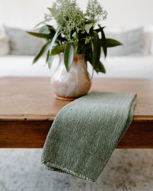 Kd Weave Hand Towel In Green