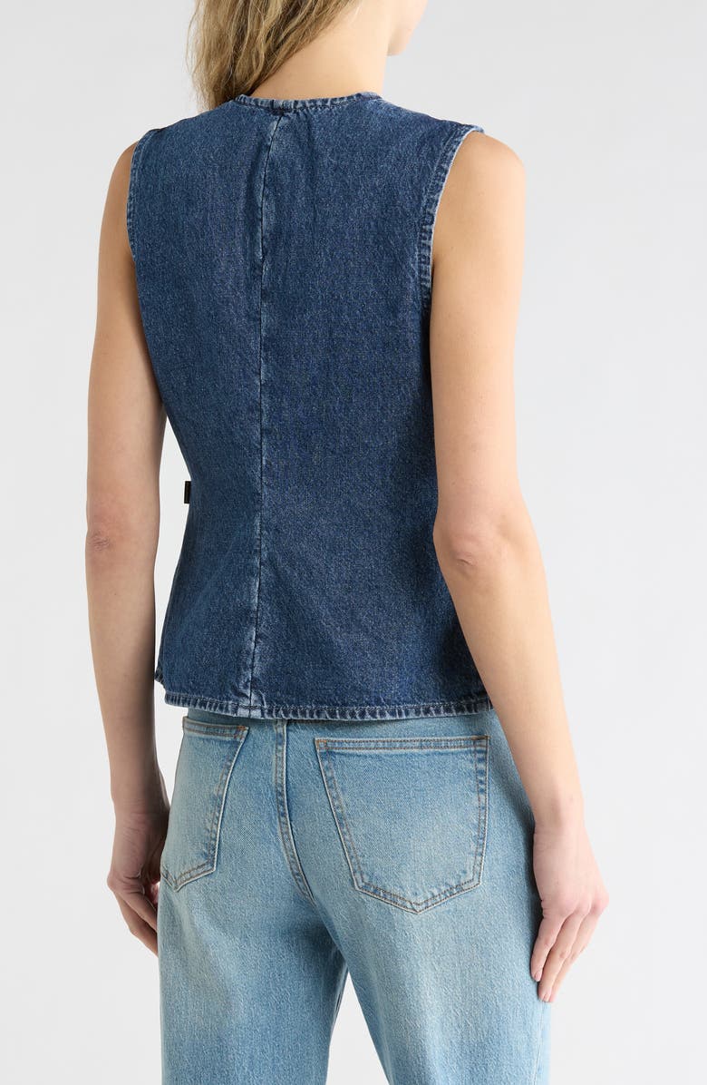 7 For All Mankind Denim Vest, Alternate, color, Savannah