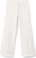 MANGO TEEN Studded Wide Leg Jeans