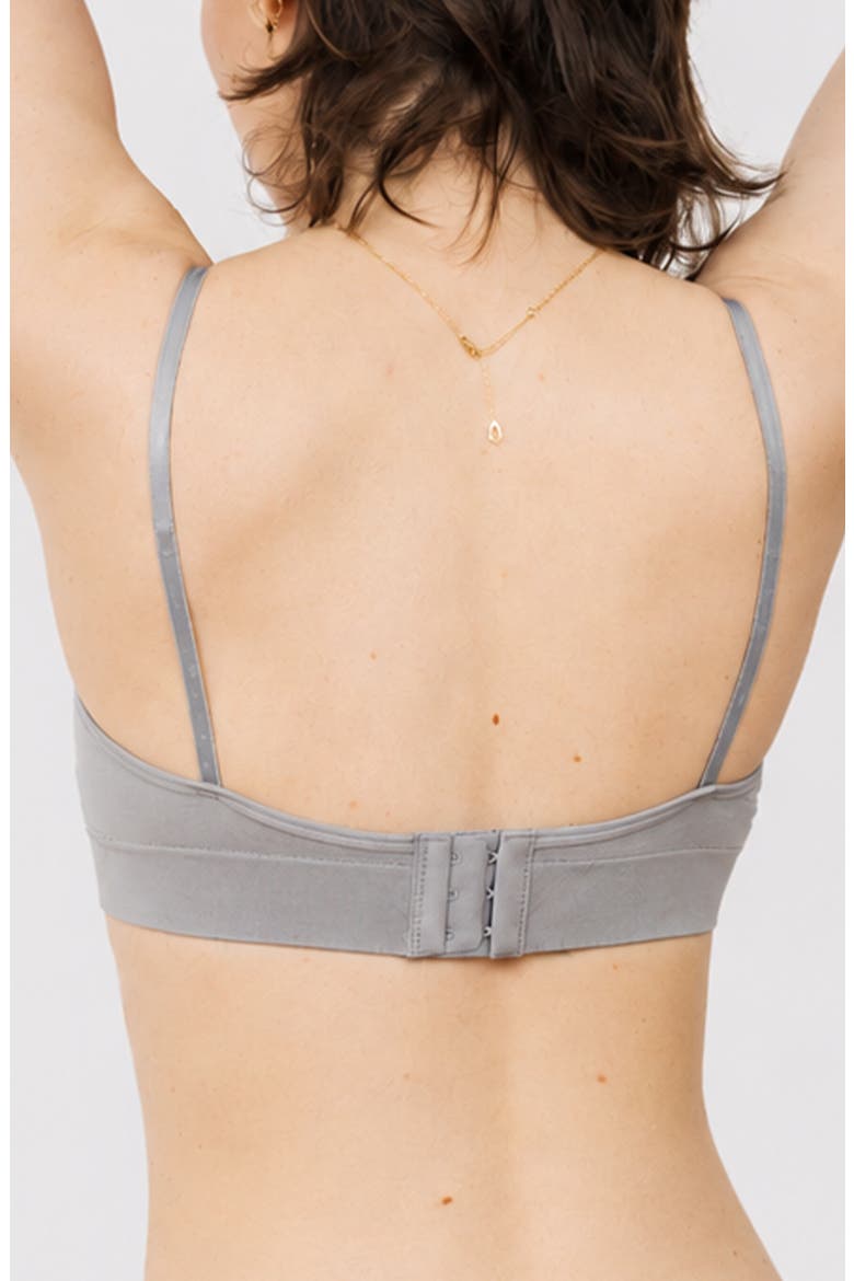 Everyday Seamless Bra With Back-Closure, Alternate, color, Natural Grey