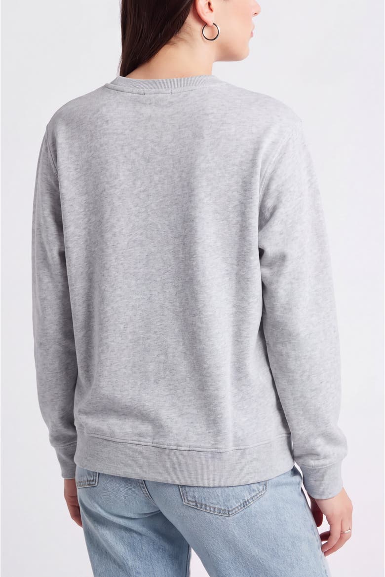 Regular Fit Long Sleeve Crewneck Sweatshirt, Alternate, color, Grey
