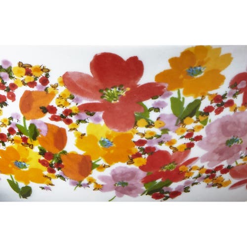 Tag Springtime Floral Stoneware Snack Bowl With Bright Print In Multi