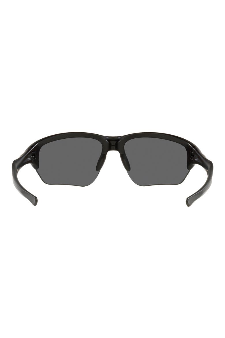 64mm Rectangle Sunglasses, Alternate, color, MATTE BLACK