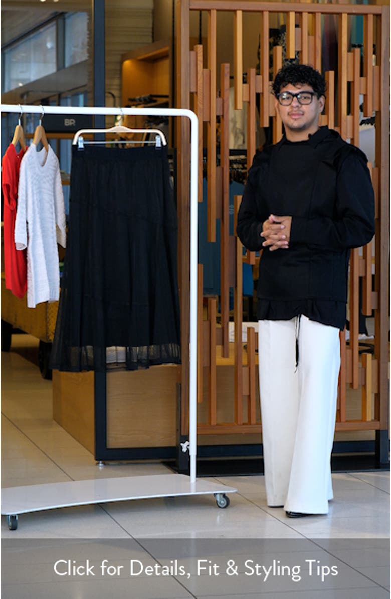 Layered Mesh Midi Skirt, sales video thumbnail