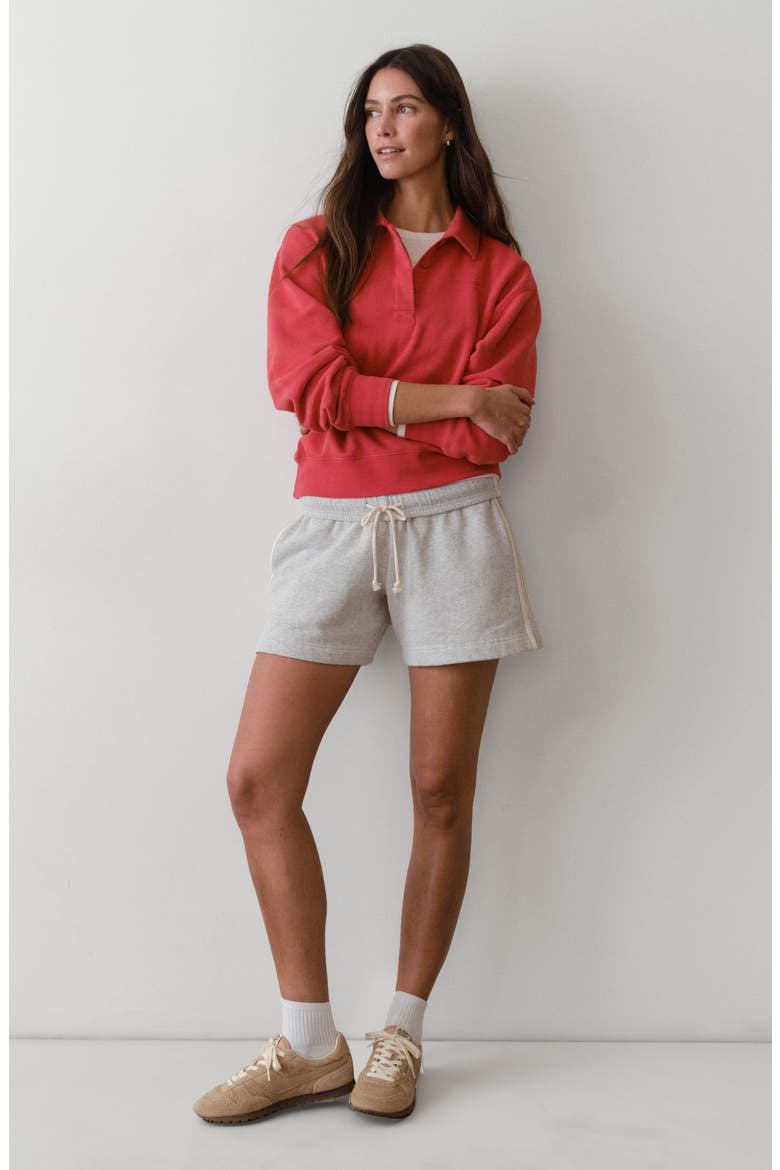 Cloud 9 Fleece Drawstring Shorts, Alternate, color, HEATHER GREY