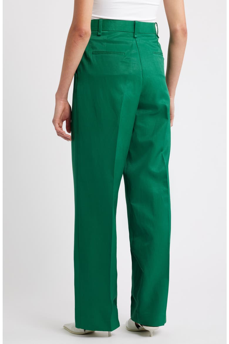 Otero Pleated Pants, Alternate, color, GREEN