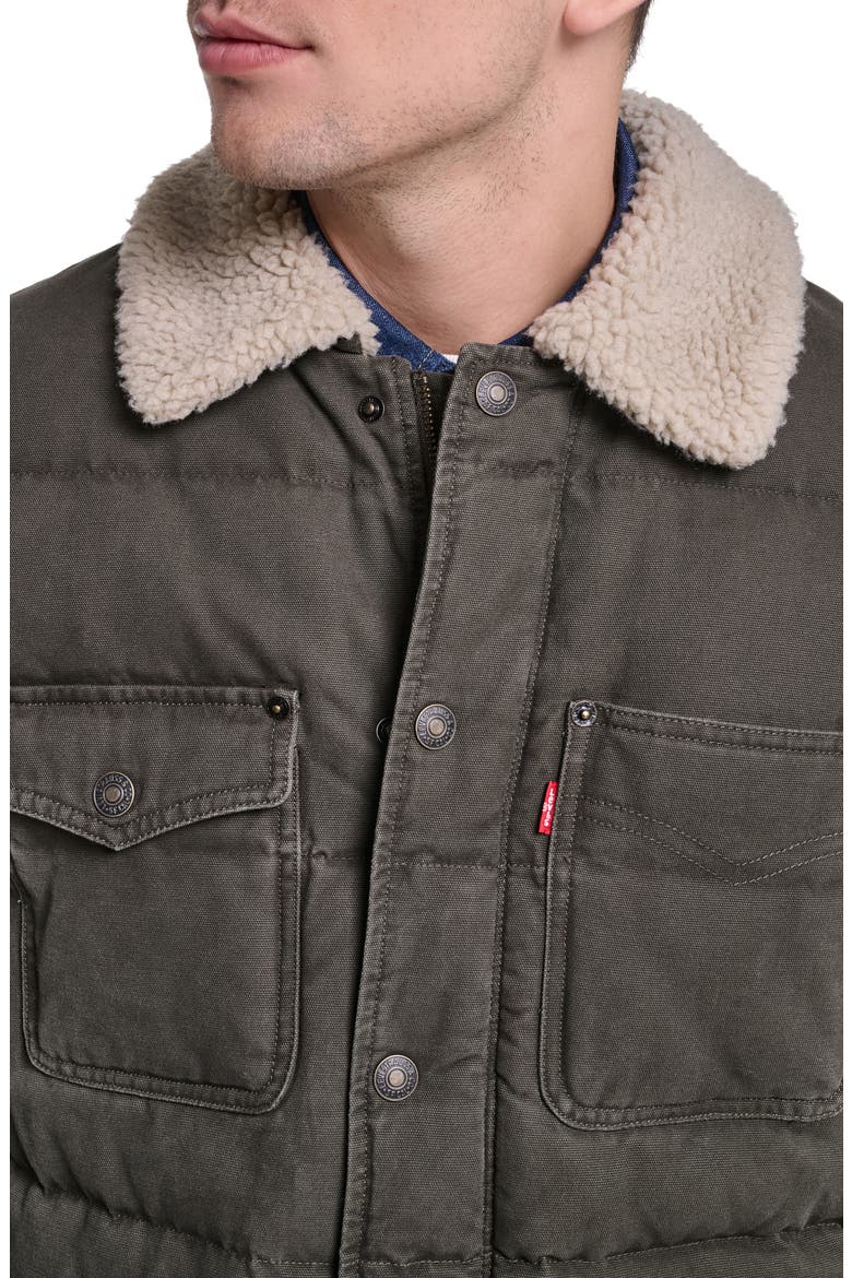 Quilted Chore Jacket, Alternate, color, OLIVE
