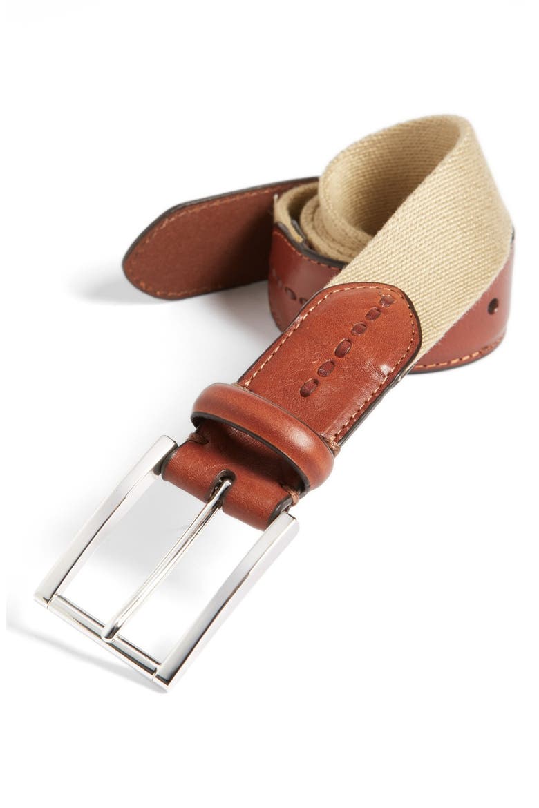 'Fremont' Belt, Main, color, KHAKI/ NAVY