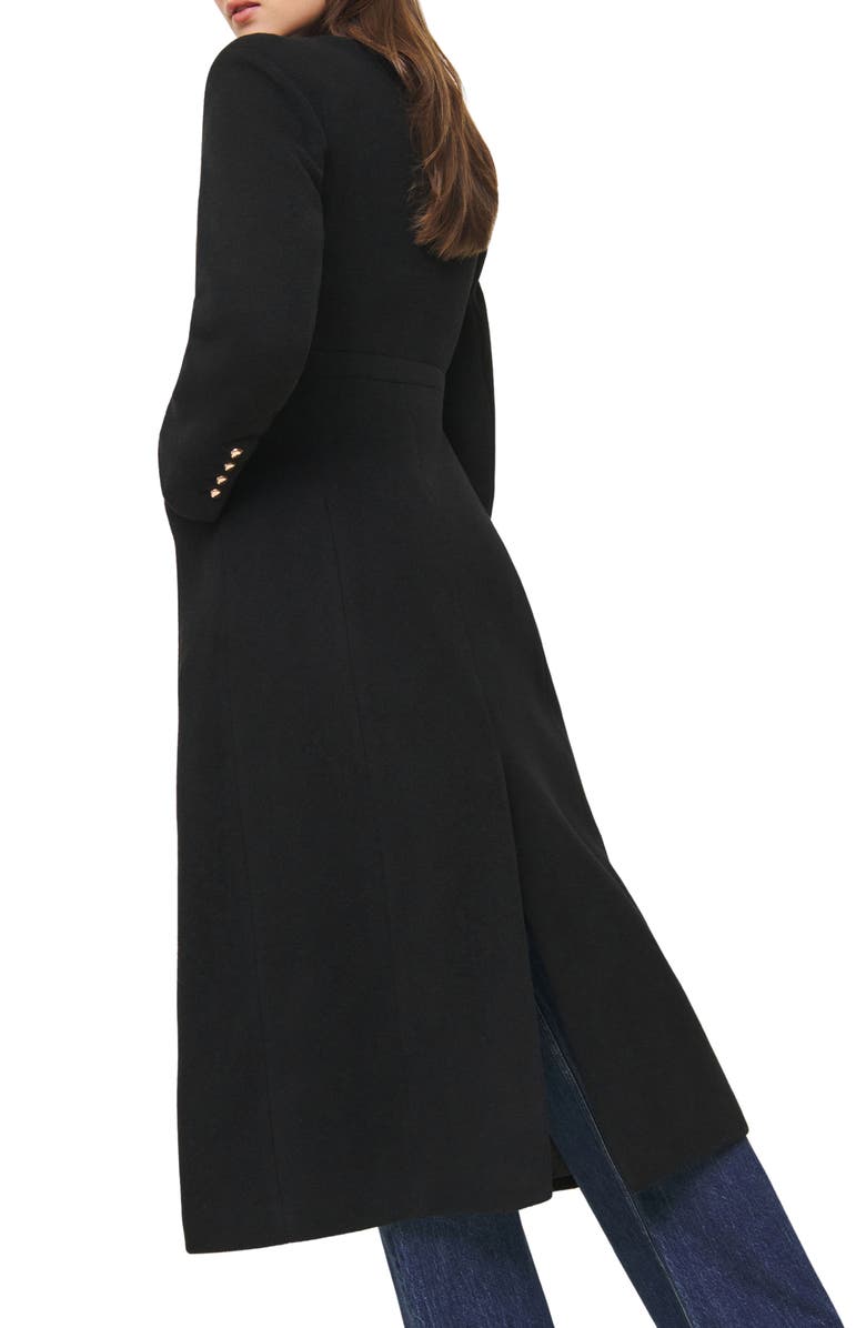Reformation Eden Recycled Wool Blend Longline Coat, Alternate, color, 