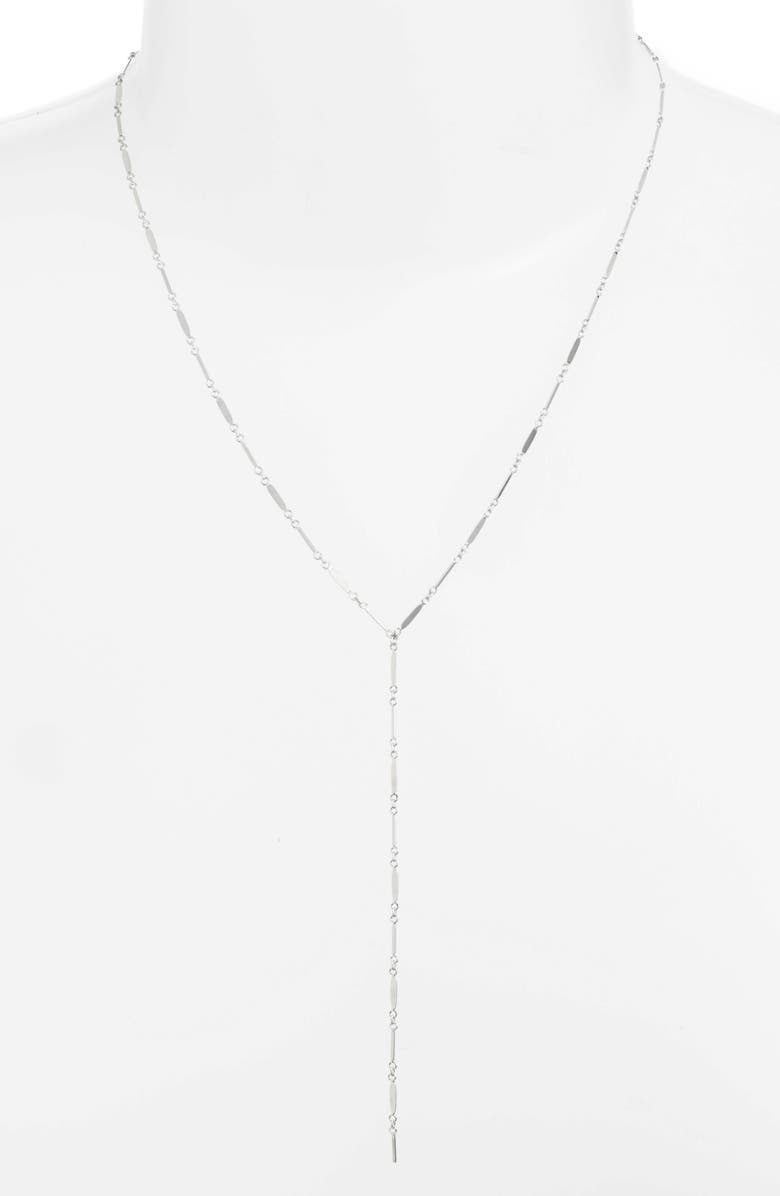 Argento Vivo Sterling Silver Argento Vivo Mirror Bar Station Y-Necklace, Main, color,